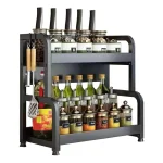 kitchen organizer rack, carbon steel kitchen rack, wall mounted kitchen rack, black kitchen organizer in Sri Lanka, kitchen rack with cutting board holder, spoon holder kitchen rack, rust resistant kitchen rack, heavy duty kitchen organizer, countertop kitchen storage, racks.lk kitchen accessories