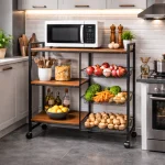 4 LAYER KITCHEN MULTIFUNCTION STORAGE RACK, MULTIFUNCTION ORGANIZER WITH DRAWERS FOR KITCHEN