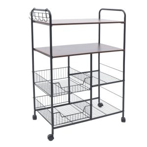4 LAYER KITCHEN MULTIFUNCTION STORAGE RACK, MULTIFUNCTIONEN ORGANIZER WITH PULL OUT DRAWERS KITCHEN