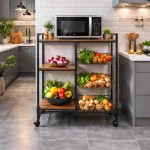 4 LAYER KITCHEN MULTIFUNCTION STORAGE RACK, MULTIFUNCTION ORGANIZER WITH DRAWERS FOR KITCHEN - Image 6
