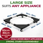 FURNITURE LIFT KIT WITH WHEELS, HIGLY DURABLE STEEL LIFT WITH 4 ROTATABLE WHEELS - Image 2
