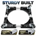 FURNITURE LIFT KIT WITH WHEELS, HIGLY DURABLE STEEL LIFT WITH 4 ROTATABLE WHEELS - Image 4