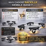 FURNITURE LIFT KIT WITH WHEELS, HIGLY DURABLE STEEL LIFT WITH 4 ROTATABLE WHEELS - Image 3