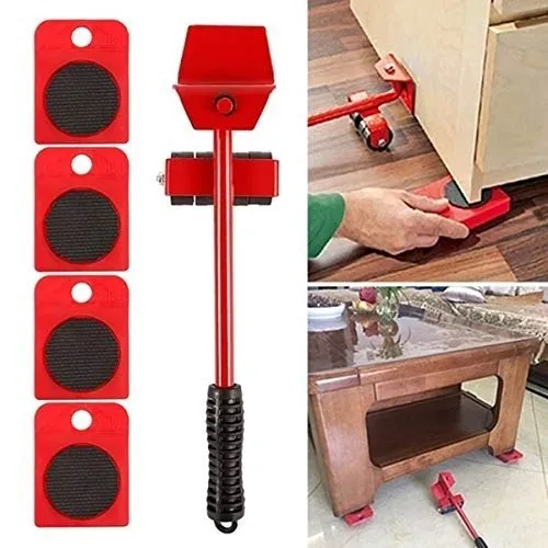 Furniture lift kit, with 4 wheels