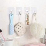 Transparent wall adhesive hooks