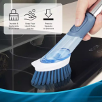 KITCHEN POT AND PAN CLEANING BRUSH, WITH 4 REPLACEMENT HEADS, KITCHEN CLEANING TOOL