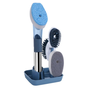 KITCHEN POT AND PAN CLEANING BRUSH, WITH 4 REPLACEMENT HEADS, KITCHEN CLEANING TOOL