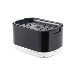KITCHEN SPONGE HOLDER WITH LIQUID REFILL DISPENSEER, SINKTOP ORGANIZER