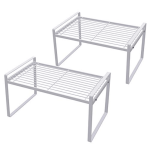 UNDER CABINET SHELF STORAGE RACK, COUNTERTOP STORAGE SHELF, SMALL SIZE, WHITE COLOUR