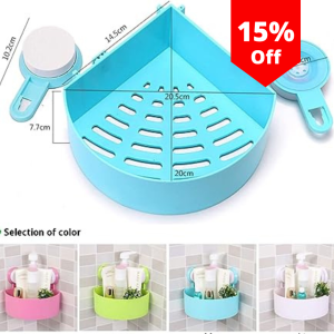 BATHROOM CORNER RACK, PLASTIC CORNER RACK WALL ADHESIVE CORNER RACK