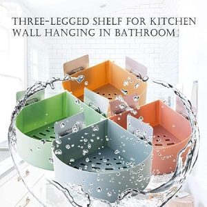 BATHROOM CORNER RACK, PLASTIC CORNER RACK WALL ADHESIVE CORNER RACK
