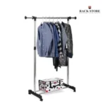 CLOTH HANGING RACK, SINGLE IRON STEEL RETRACTABLE CLOTH RACK, STAINLESS STEEL RACK