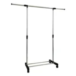 CLOTH HANGING RACK, SINGLE IRON STEEL RETRACTABLE CLOTH RACK, STAINLESS STEEL RACK