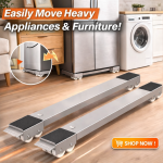 2 SETS RETRACTABLE MOVABLE BASE, HEAVY DUTY MOVER FOR APPLIANCES, FOR WASHING MACHINE, REFRIDEGERATOR, OTHER FURNITURES