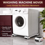 2 SETS RETRACTABLE MOVABLE BASE, HEAVY DUTY MOVER FOR APPLIANCES, FOR WASHING MACHINE, REFRIDEGERATOR, OTHER FURNITURES - Image 5