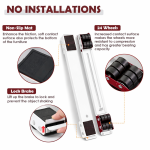 2 SETS RETRACTABLE MOVABLE BASE, HEAVY DUTY MOVER FOR APPLIANCES, FOR WASHING MACHINE, REFRIDEGERATOR, OTHER FURNITURES - Image 3