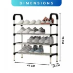 SHOE RACK, PREMIUM STIANLESS STEEL RACK, 4 LAYER SHOE RACK