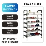 Shoe Rack, Premium Stainless Steel Shoe Rack, 6-Layer Shoe Rack, Multi-Tier Shoe Organizer, Durable Metal Shoe Stand, Space-Saving Shoe Shelf, Sturdy Shoe Storage Rack, Modern Shoe Organizer, High-Quality Shoe Rack, Entryway Shoe Stand, Closet Shoe Organizer, Shoe Storage Rack in UAE, Stainless Steel Shoe Shelf, Affordable Shoe Rack, Rackstore.ae Shoe Organizer, Compact Shoe Storage Solution, Heavy-Duty Shoe Rack, Stylish Shoe Shelf.