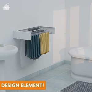WALL MOUNTED FLEXIBLE CLOTH DRYING RACK, CLOTH DRYING RACK FOR SMALL SPACE