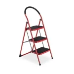 3 LAYER MULTIFUNCTIONAL LADDER, WITH SAFETY GUARD HANDLE, NON SLIP FOOT PAD STEP LADDER