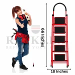 5 LAYER MULTIFUNCTIONAL LADDER, WITH SAFETY GUARD HANDLE, NON SLIP FOOT PAD STEP LADDER - Image 2