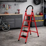 5 LAYER MULTIFUNCTIONAL LADDER, WITH SAFETY GUARD HANDLE, NON SLIP FOOT PAD STEP LADDER