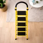 5 LAYER MULTIFUNCTIONAL LADDER, WITH SAFETY GUARD HANDLE, NON SLIP FOOT PAD STEP LADDER - Image 4