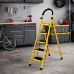 5 LAYER MULTIFUNCTIONAL LADDER, WITH SAFETY GUARD HANDLE, NON SLIP FOOT PAD STEP LADDER