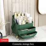 Spacious storage for cosmetic & bottles Crystal Clear top Easy Carrying Handle Cosmetic Organizer