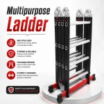 MULTIPURPOSE LADDER, CONSTRUCTION OR HOME USE, 16 FT TALL LADDER, 4X4 SIZE