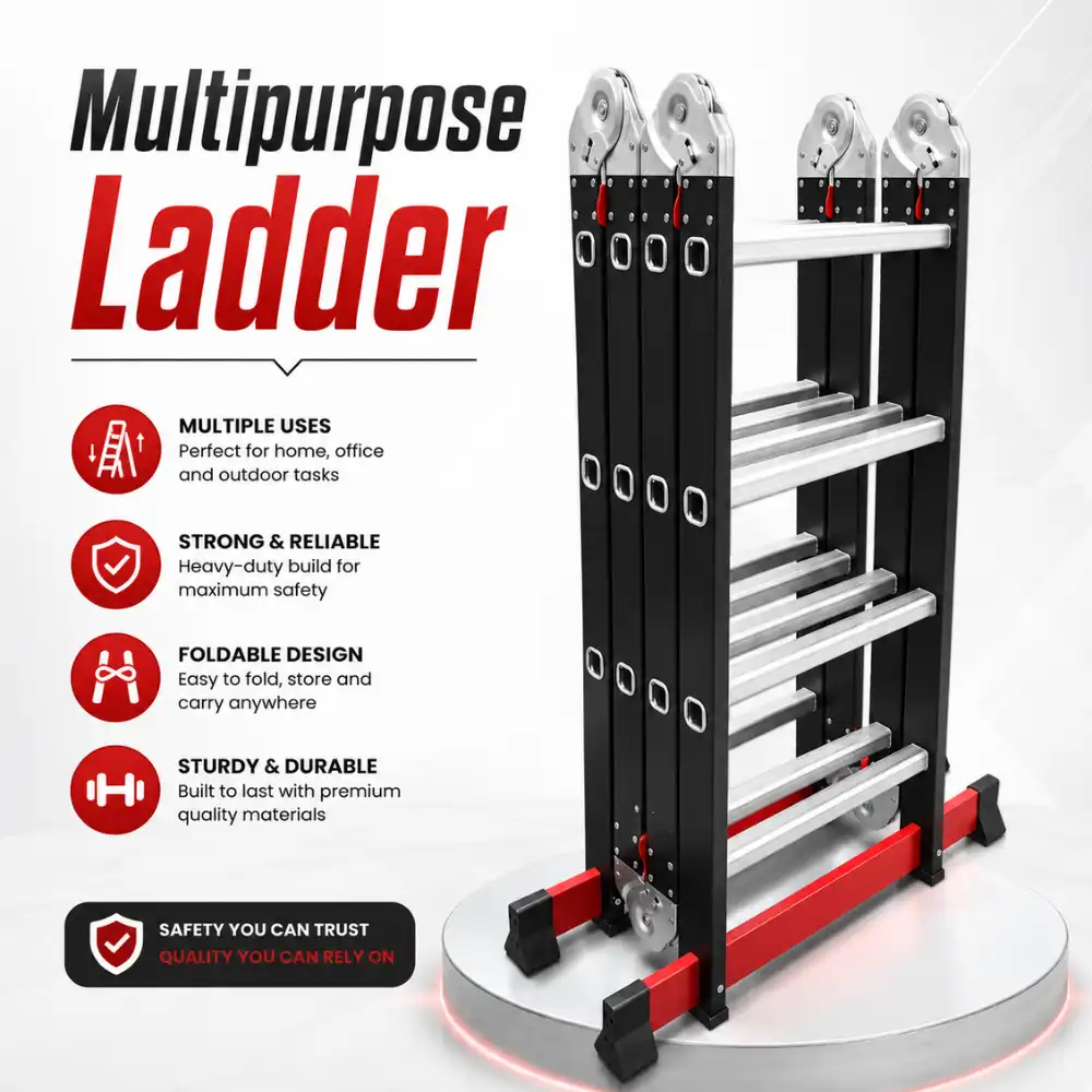 Multipurpose Ladder Sri Lanka MULTIPURPOSE LADDER, CONSTRUCTION OR HOME USE, 16 FT TALL LADDER, 4X4 SIZE - Image 1
