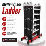MULTIPURPOSE LADDER, CONSTRUCTION OR HOME USE, 20FT TALL LADDER, 4X5 SIZE