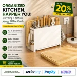 STYLISH KITCHEN UTENSIL HOLDER, COUNTERTOP KITCHEN ORGANISER FOR KNIFE, SPOON, CUTTING BOARD HOLDER