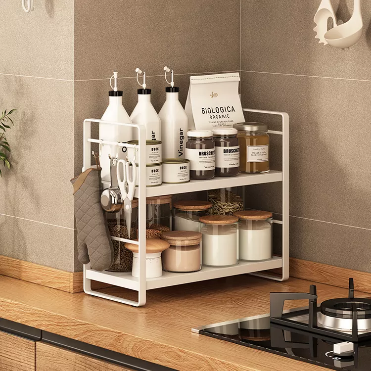 Two Layer Kitchen Spice Rack Countertop Spice Rack Kitchen Storage Rack The Rack Store Pvt Ltd 