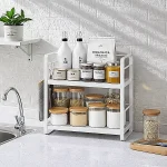TWO LAYER KITCHEN SPICE RACK, COUNTERTOP SPICE RACK, KITCHEN STORAGE RACK - Image 4