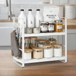 TWO LAYER KITCHEN SPICE RACK, COUNTERTOP SPICE RACK, KITCHEN STORAGE RACK