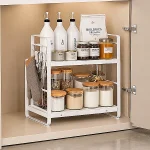 TWO LAYER KITCHEN SPICE RACK, COUNTERTOP SPICE RACK, KITCHEN STORAGE RACK - Image 3