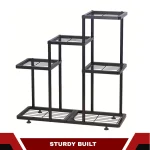 FLOWER POT STAND, INDOOR FLOWER POT HOLDER, 7 LAYER PLANT STAND, GARDEN DISPLAY RACK, WHITE COLOUR - Image 5