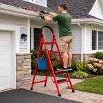 5 LAYER MULTIFUNCTIONAL LADDER, WITH SAFETY GUARD HANDLE, NON SLIP FOOT PAD STEP LADDER - Image 5