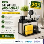 LIQUID PRESS SPONGE HOLDER, KITCHEN SINK ORGANIZER, LIQUID REFILL SPONGE HOLDER