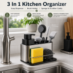 LIQUID PRESS SPONGE HOLDER, KITCHEN SINK ORGANIZER, LIQUID REFILL SPONGE HOLDER