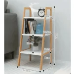 3 TIER BAMBOO WOOD STORAGE RACK, BAMBOO WOOD RACKS, BAMBOO WOOD FLAT STORAGE SHELF,BAMBOO WOOD BOOK SHELF