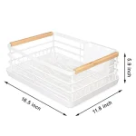 MODERN DISH DRYING RACK, WOODEN HANDLE DISH RACK, CHOPSTICK HOLDER AND SPOON HOLDER, WITH WATER DRAIN TRAY