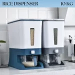 RICE DISPENSER STORAGE BOX, KITCHEN GRAIN STORAGE BOX WITH TRAY, MODERN KITCHEN UPGRADE