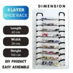 Shoe Rack, Premium Stainless Steel Shoe Rack, 8-Layer Shoe Organizer, Large Capacity Shoe Storage, Multi-Tier Shoe Rack, Durable Metal Shoe Stand, Space-Saving Shoe Shelf, Sturdy Shoe Organizer, Modern Shoe Storage Solution, High-Quality Shoe Rack, Entryway Shoe Stand, Closet Shoe Organizer, Shoe Storage Rack in UAE, Stainless Steel Shoe Shelf, Affordable Shoe Rack, Rackstore.ae Shoe Organizer, Heavy-Duty Shoe Rack, Stylish Shoe Storage.