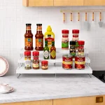 3 TIER EXPANDABLE SPICE RACK, COUNTERTOP SHOW CASE SPICE BOTTLE ORGANIZER - Image 3