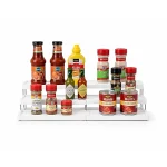 3 TIER EXPANDABLE SPICE RACK, COUNTERTOP SHOW CASE SPICE BOTTLE ORGANIZER - Image 2