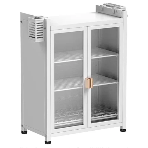 3 tier carbon steel kitchen rack with 2 drain trays in Sri Lanka, multifunction kitchen rack in Sri Lanka, dish storage organizer with doors, kitchen rack with pull out doors in Colombo, carbon steel kitchen shelf Sri Lanka, modern kitchen organizer with water trays, durable kitchen rack in Sri Lanka, dish rack with drainage trays, kitchen storage rack with magnet doors, kitchen cabinet alternative in Sri Lanka, Carbon Steel Dish Storage Organizer in Sri Lanka – 3 Tier Kitchen Rack with Pull Out Doors and Drain Trays