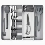 KITCHEN PLASTIC CUTLERY TRAY, PANTRY DRAWER ORGANIZER, UTENSIL AND CUTLERY HOLDER