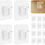 SHELF SUPPORT ADHESIVE BRACKET, TRANSPARENT DOUBLE SIDED ADHESIVE BRACKET